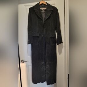 Vintage 1980's Genuine Leather Trench Coat